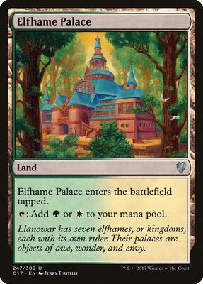 Elfhame Palace card from Commander 2017