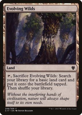 Evolving Wilds card from Commander 2017