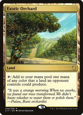 Exotic Orchard card from Commander 2017