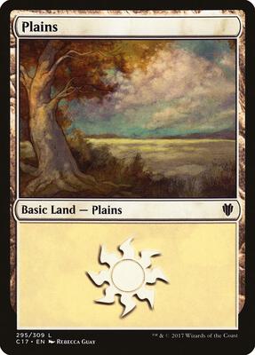 Plains (295) card from Commander 2017