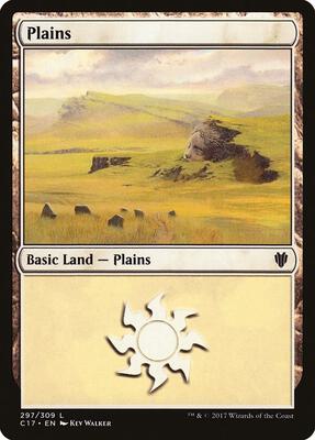 Plains (297) card from Commander 2017