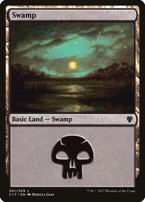 Swamp (301) card from Commander 2017