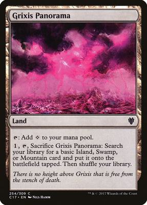 Grixis Panorama card from Commander 2017