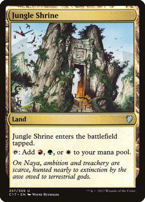 Jungle Shrine card from Commander 2017