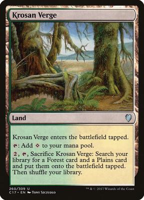 Krosan Verge card from Commander 2017