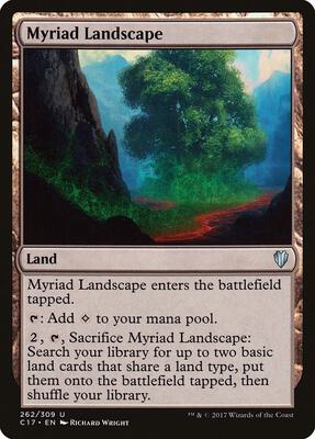 Myriad Landscape card from Commander 2017