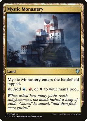 Mystic Monastery card from Commander 2017