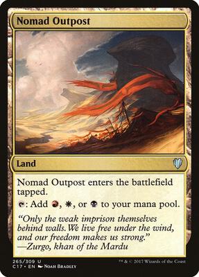 Nomad Outpost card from Commander 2017