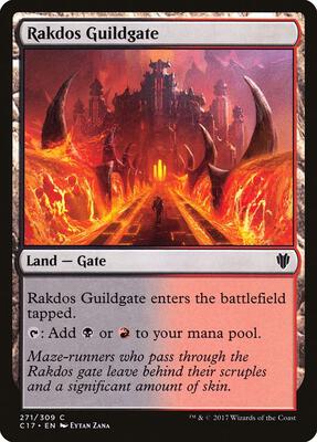 Rakdos Guildgate card from Commander 2017