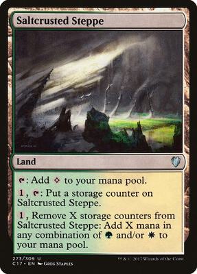 Saltcrusted Steppe card from Commander 2017