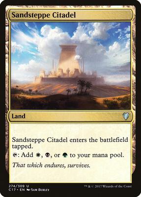 Sandsteppe Citadel card from Commander 2017