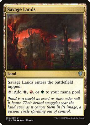 Savage Lands card from Commander 2017