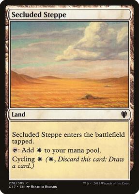 Secluded Steppe card from Commander 2017