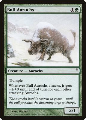 Bull Aurochs card from Coldsnap