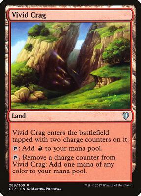 Vivid Crag card from Commander 2017