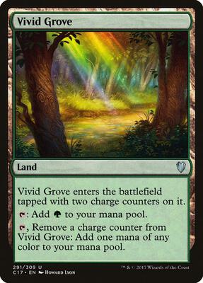 Vivid Grove card from Commander 2017