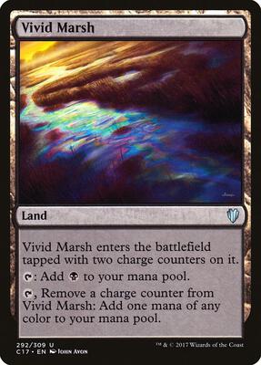 Vivid Marsh card from Commander 2017