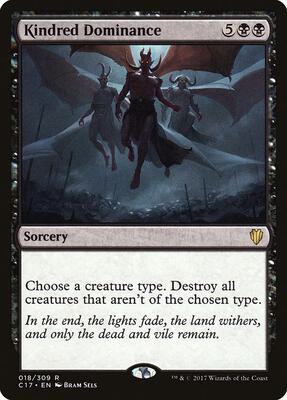 Kindred Dominance card from Commander 2017
