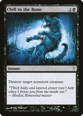 Chill to the Bone card from Coldsnap