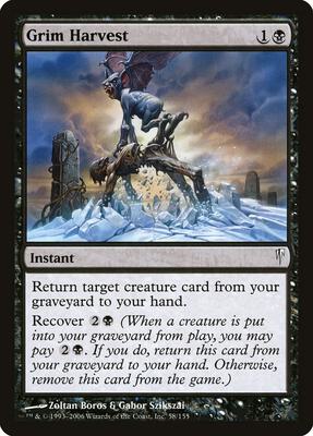 Grim Harvest card from Coldsnap
