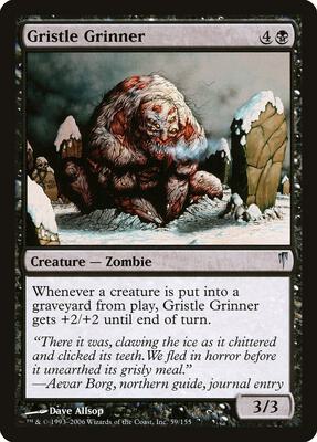 Gristle Grinner card from Coldsnap