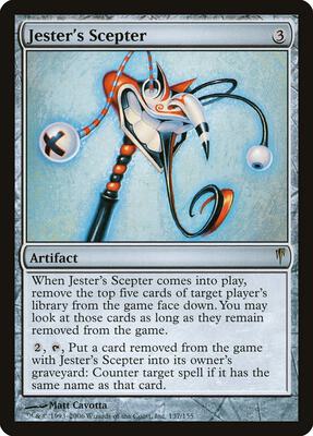 Jester's Scepter card from Coldsnap