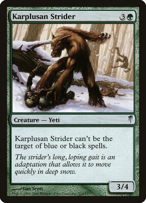 Karplusan Strider card from Coldsnap