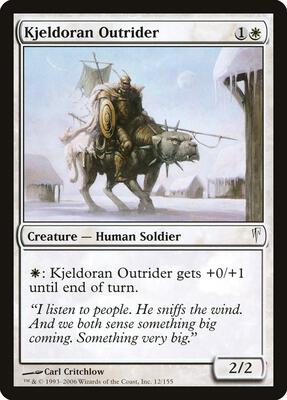 Kjeldoran Outrider card from Coldsnap