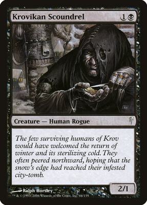 Krovikan Scoundrel card from Coldsnap