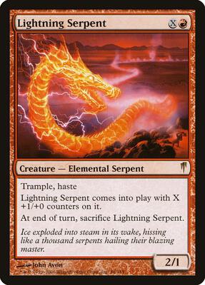 Lightning Serpent card from Coldsnap