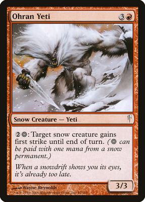 Ohran Yeti card from Coldsnap