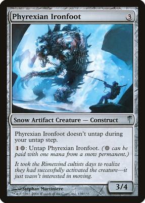 Phyrexian Ironfoot card from Coldsnap