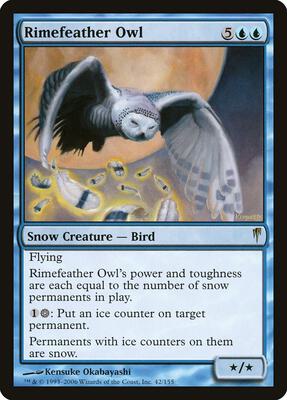 Rimefeather Owl card from Coldsnap