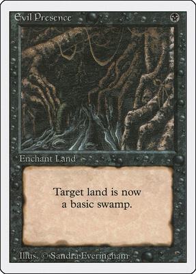 Evil Presence card from Revised Edition