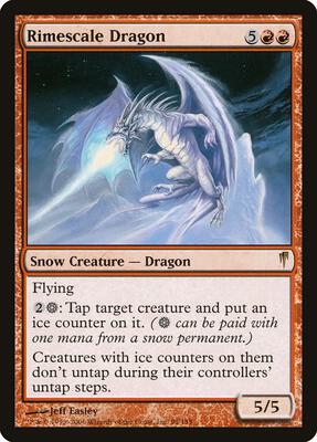 Rimescale Dragon card from Coldsnap