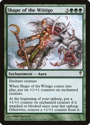 Shape of the Wiitigo card from Coldsnap