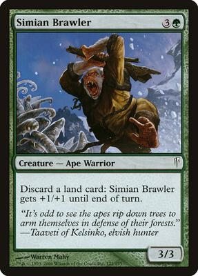 Simian Brawler card from Coldsnap
