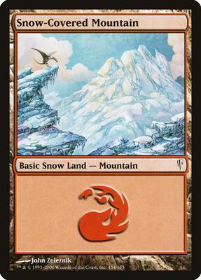 Snow-Covered Mountain card from Coldsnap