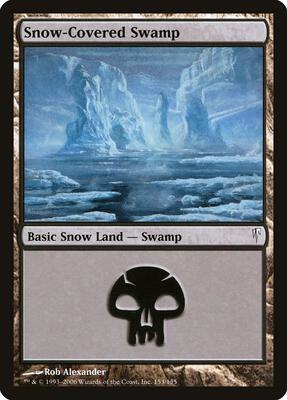 Snow-Covered Swamp card from Coldsnap