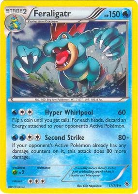 Feraligatr - 17/119 (Cosmos Holo) card from Blister Exclusives