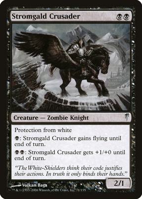 Stromgald Crusader card from Coldsnap