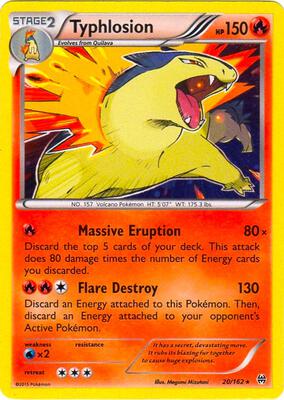 Typhlosion - 20/162 (Cosmos Holo) card from Blister Exclusives