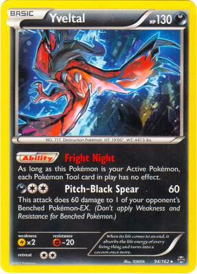 Yveltal - 94/162 (Cosmos Holo) card from Blister Exclusives