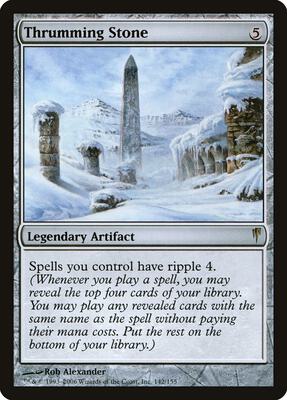 Thrumming Stone card from Coldsnap