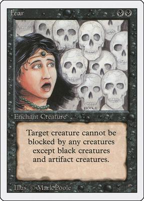 Fear card from Revised Edition