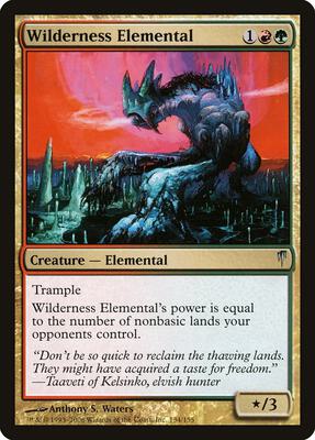 Wilderness Elemental card from Coldsnap