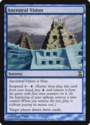 Ancestral Vision card from Time Spiral