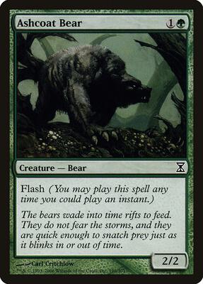 Ashcoat Bear card from Time Spiral
