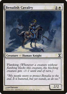 Benalish Cavalry card from Time Spiral