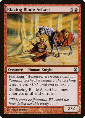 Blazing Blade Askari card from Time Spiral